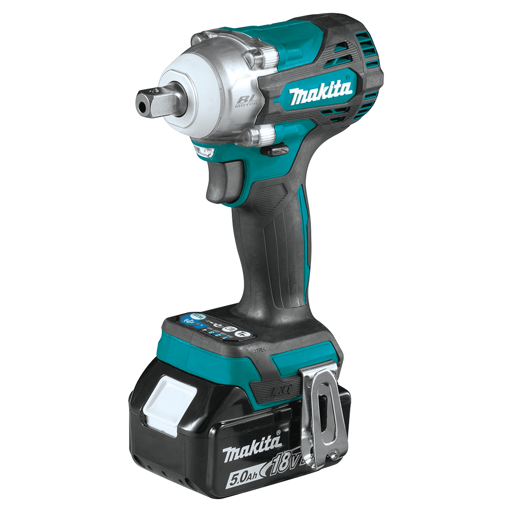 18V LXT Lithium-Ion Brushless Cordless 4-Speed 1/2" Square Drive Impact Wrench Kit with Detent Anvil (5.0 Ah) Alt 1 - Image