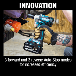 18V LXT Lithium-Ion Brushless Cordless 4-Speed 1/2" Square Drive Impact Wrench Kit with Detent Anvil (5.0 Ah) Alt 4 - Image