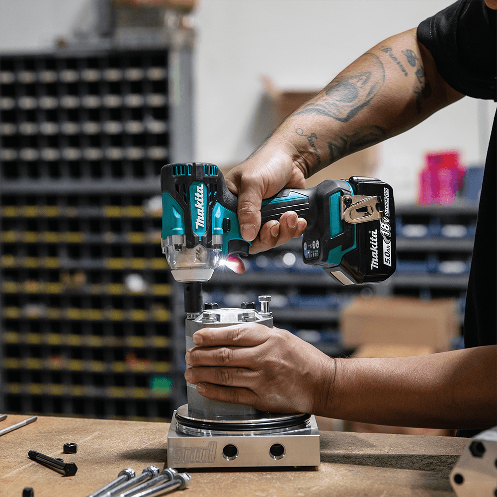18V LXT Lithium-Ion Brushless Cordless 4-Speed 3/8" Square Drive Impact Wrench with Friction Ring Anvil (5.0 Ah) Alt 11 - Image