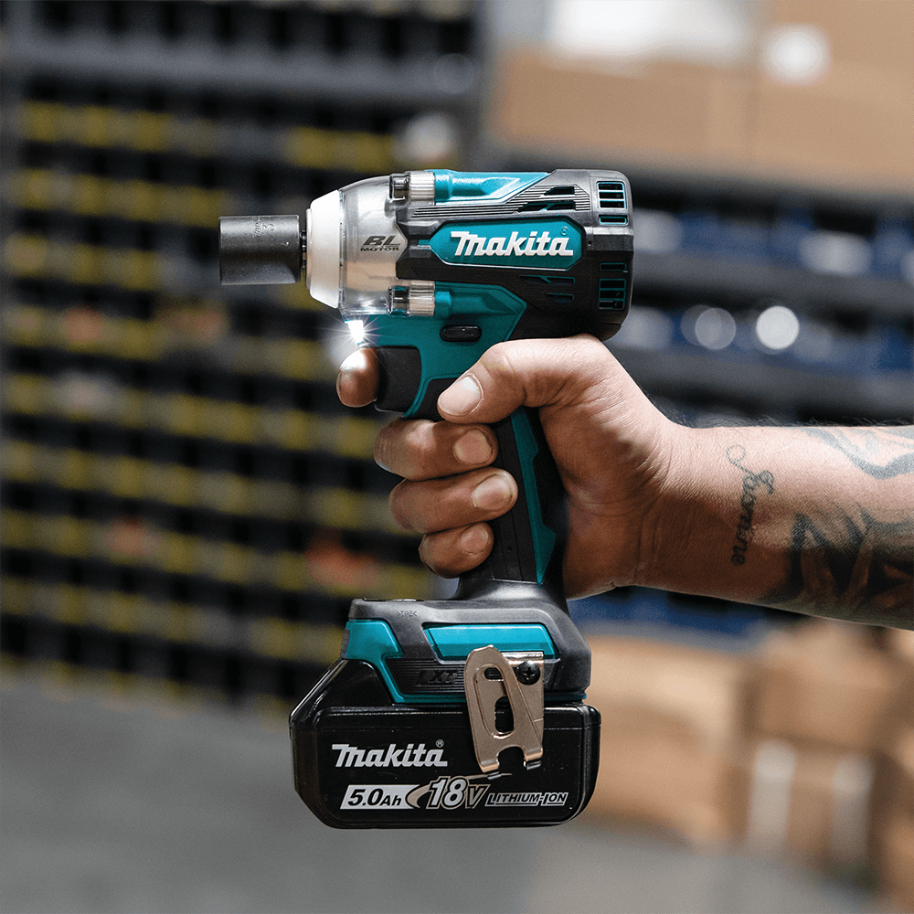 18V LXT Lithium-Ion Brushless Cordless 4-Speed 3/8" Square Drive Impact Wrench with Friction Ring Anvil (5.0 Ah) Alt 8 - Image