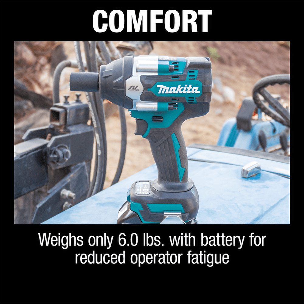 18V LXT Lithium-Ion Brushless Cordless Mid-Torque Impact Wrench Kit with Friction Ring Anvil (5.0Ah) Alt 3 - Image