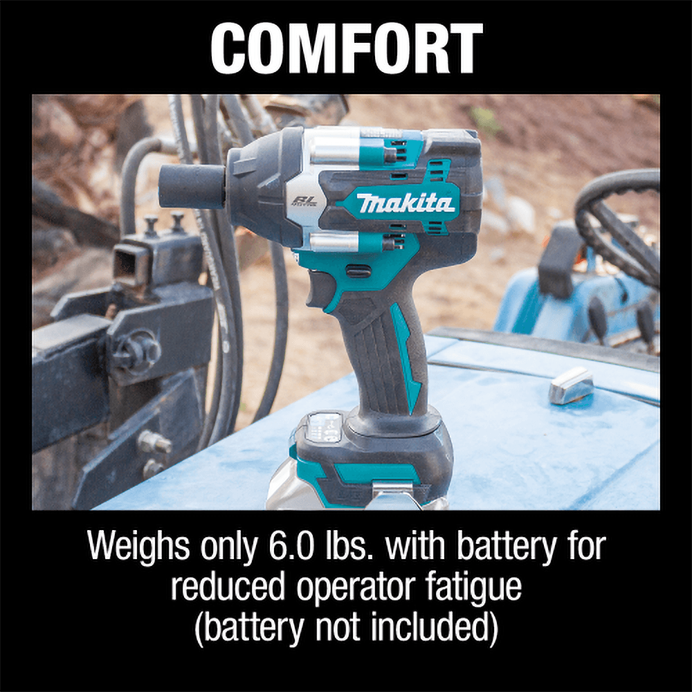 18V LXT Lithium-Ion Brushless Cordless 4-Speed Mid-Torque 1/2" Square Drive Utility Impact Wrench with Detent Anvil Tool Only Alt 2 - Image