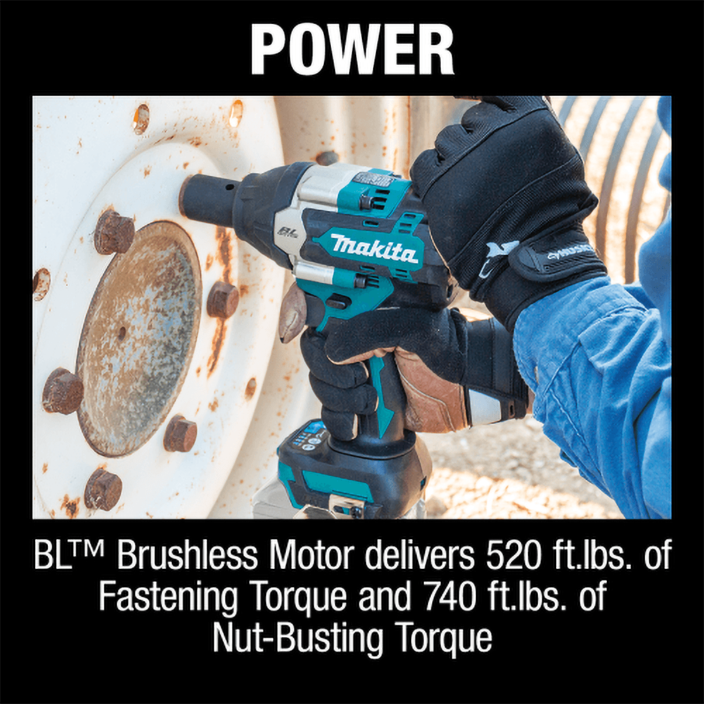 18V LXT Lithium-Ion Brushless Cordless 4-Speed Mid-Torque 1/2" Square Drive Utility Impact Wrench with Detent Anvil Tool Only Alt 5 - Image