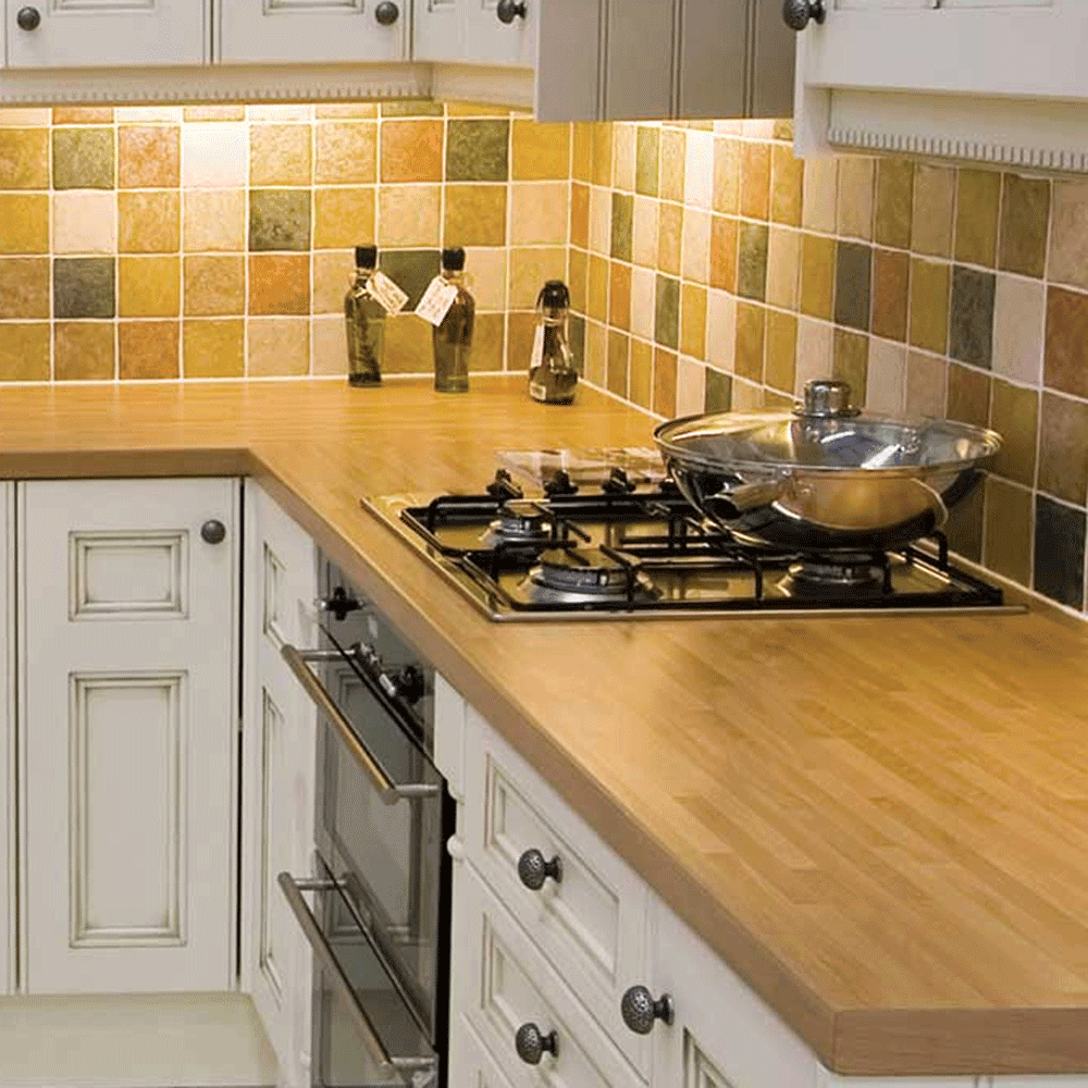 60" x 25" 1-1/2" Solid Maple Butcher Block Countertop - Alt Image 2