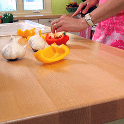 120" x 25" 1-1/2" Solid Maple Butcher Block Countertop - Alt Image 3