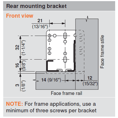 Full extension undermount drawer slide with BLUMOTION soft-closing