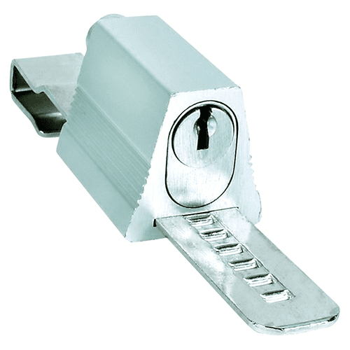 8140 Pin Tumbler Ratchet Lock, Dull Chrome, Keyed to 101A Key - Alt Image 1