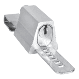 8140 Pin Tumbler Ratchet Lock, Dull Chrome, Keyed to 101A Key - Main Image