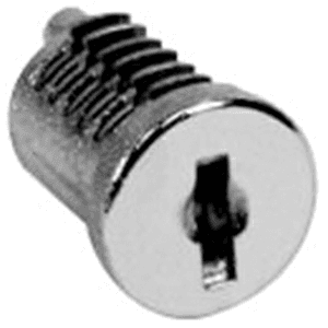 RemovaCore Disc Tumbler Lock Plug, Bright Nickel, Keyed to C415A/Master Keyed - Main Image