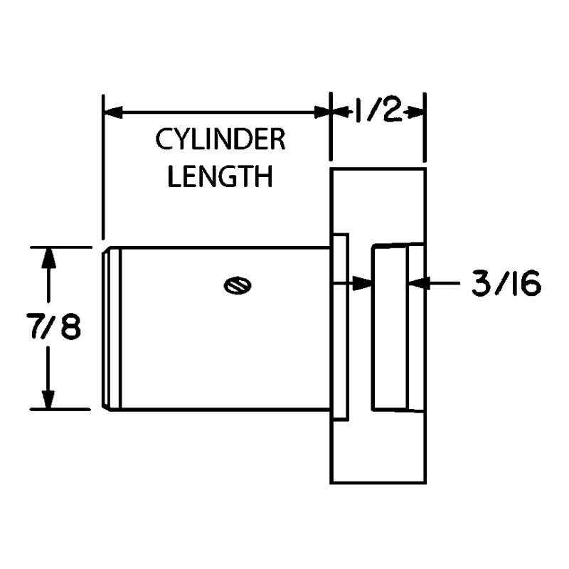 N Series Pin Tumbler Deadbolt Door Lock, Satin Chrome, Keyed to KA101 Key, 7/8" Cylinder Length - Alt Image 2