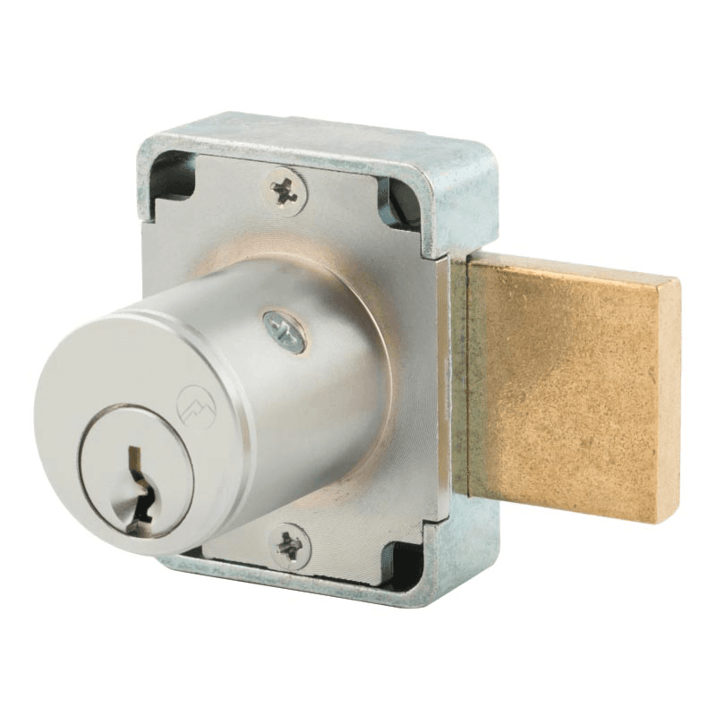 N Series Pin Tumbler Deadbolt Door Lock, Satin Chrome, Keyed to KA103 Key - Main Image