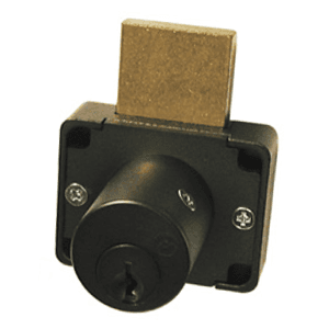 N Series Pin Tumbler Deadbolt Drawer Lock, Oil Rubbed Bronze, Keyed to KA101 Key, 1-5/8" Cylinder Length - Main Image