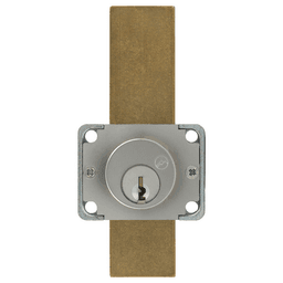 N Series 7/8" Deadbolt Drawer Lock, Satin Chrome, KA# 51001 Alt 1 - Image