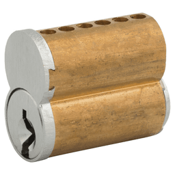 207 Series 7 Pin Core SFIC Cylinder, Satin Chrome, Custom Keyed Main - Image