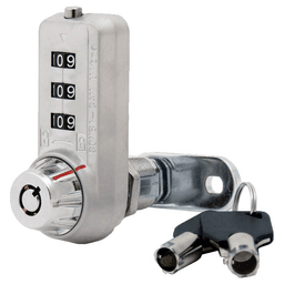 7440 Combination Ultra 1-1/2" x 1/8" Offset 3-Dial Cam Lock Main - Image