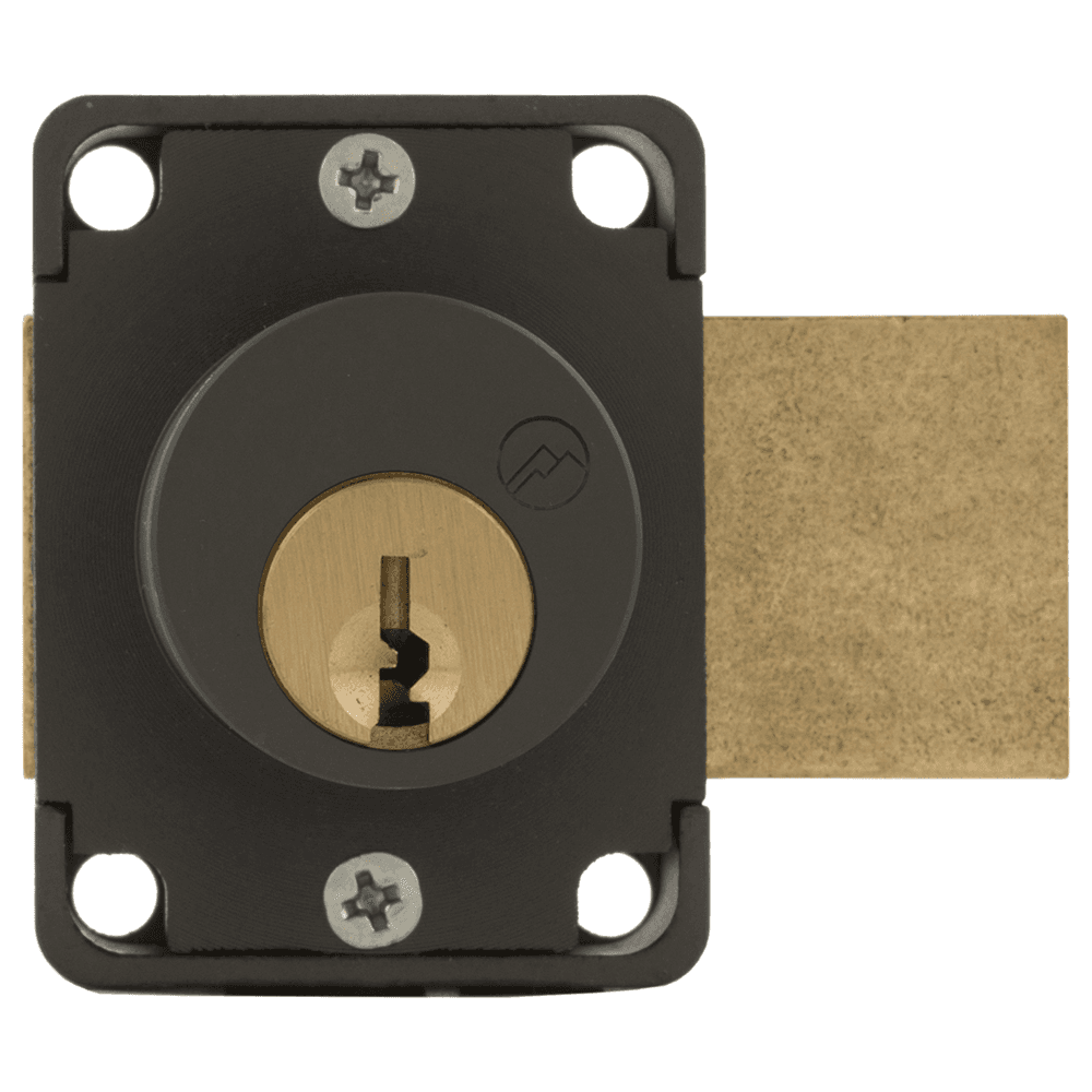 700 Schlage C Keyway Pin Tumbler Deadbolt Drawer Lock, Oil Rubbed Bronze, Custom Key, Cylinder Length 1-1/8" Main - Image