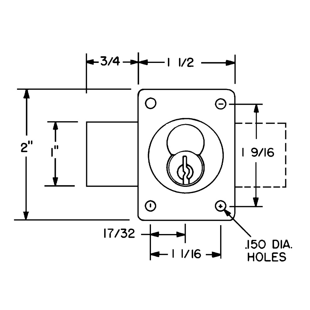 721DR No Core Deadbolt Door Lock Body, Oil Rubbed Bronze - Alt Image 1