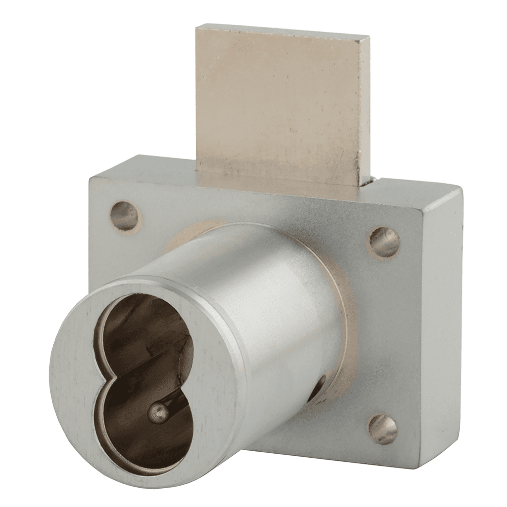 721DW No Core Deadbolt Drawer Lock Body, Satin Chrome, 1-3/8" Cylinder Length - Main Image