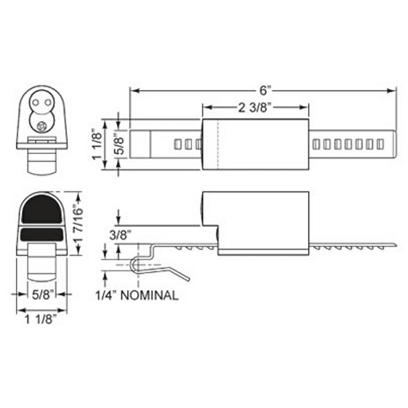 729R Ratchet Lock, Satin Chrome Alt 1 - Image