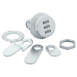 7850 Combi-Cam 7/8&quot; 3-Dial Keyless Lock, Chrome Alt 2 - Image