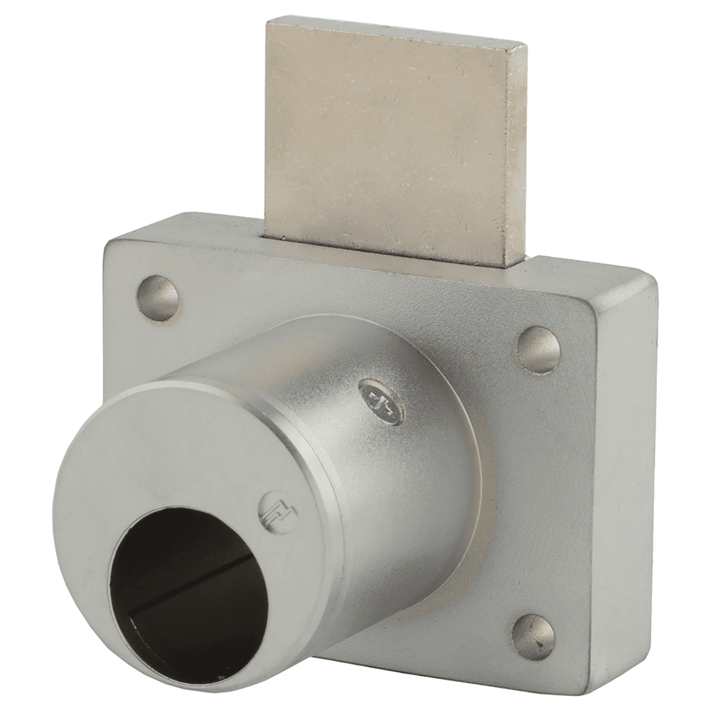 800LCA Schlage Less Deadbolt Drawers Lock Body with Short Bolt, Satin Chrome, Cylinder Length 1-1/8" Main - Image