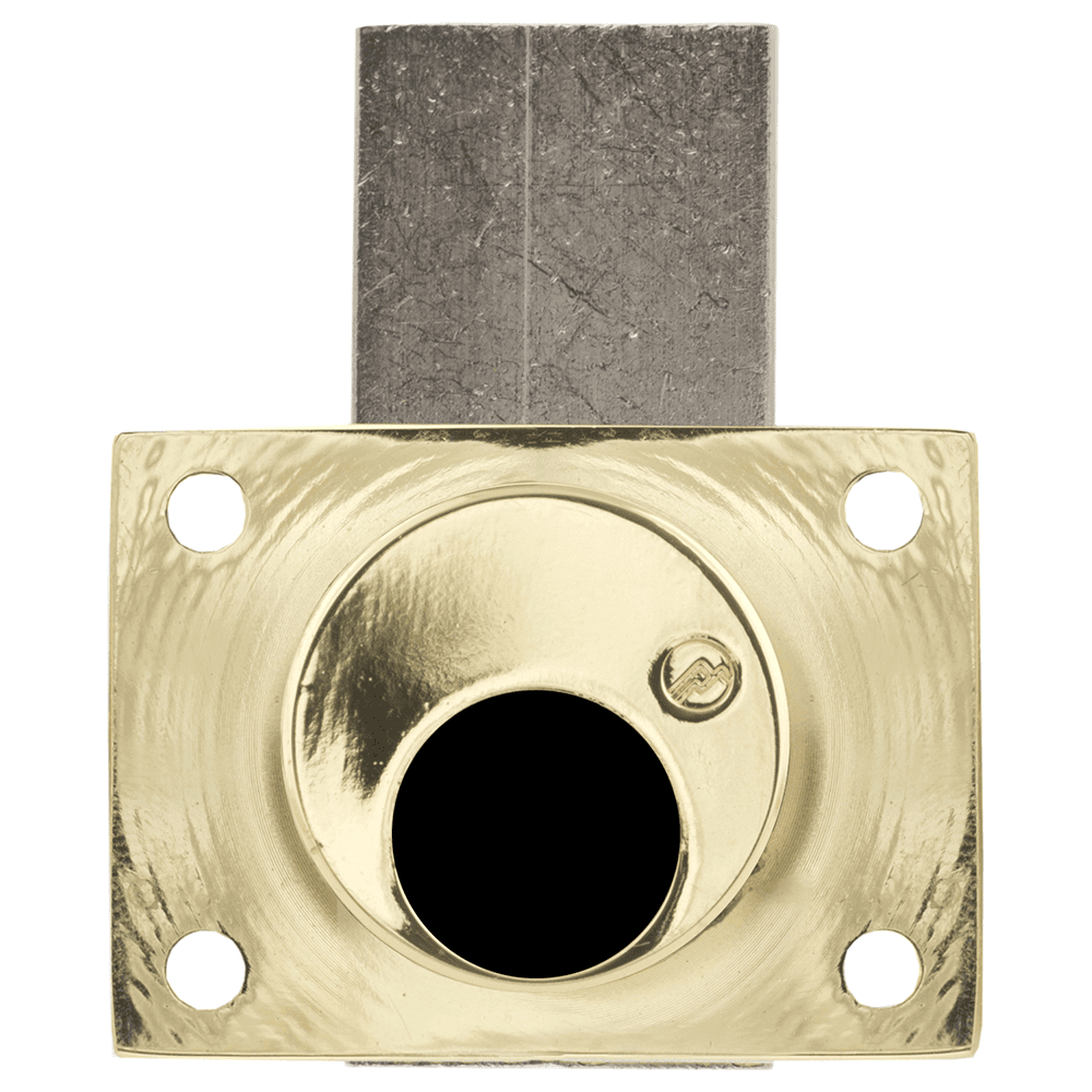 800LCM Schlage Less Deadbolt Drawers Lock Body, Bright Brass, Cylinder Length 1-3/8" Main - Image