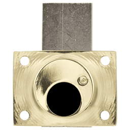 800LCM Schlage Less Deadbolt Drawers Lock Body, Bright Brass, Cylinder Length 1-3/8" Main - Image