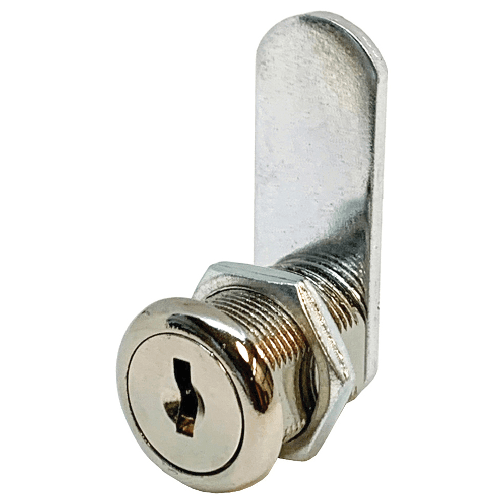 952 Disc Tumbler Cam Lock for Doors and Drawers Application, Bright Nickel, Keyed Different (Pack/15) Main - Image