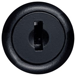 Cascade Series 15/16" 5-Disc Tumbler Cam Lock, Matte Black, Keyed Different/Master Keyed Alt 2 - Image
