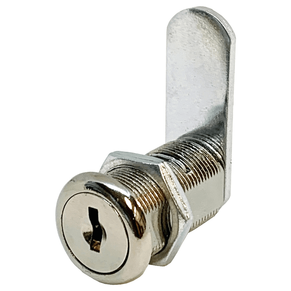 Cascade Series 1-7/16" 5-Disc Tumbler Cam Lock, Matte Black, Keyed Different/Master Keyed Main - Image