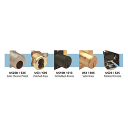 DCN N Series Pin Tumbler Cam Lock for 1-1/2" Material Thickness, Satin Chrome, Keyed to KA101 Key - Alt Image 1