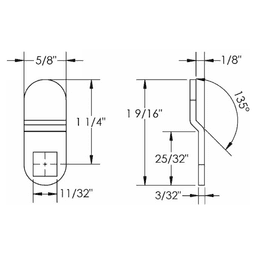 1-9/16" Pin Tumbler Offset Cam - Alt Image 1