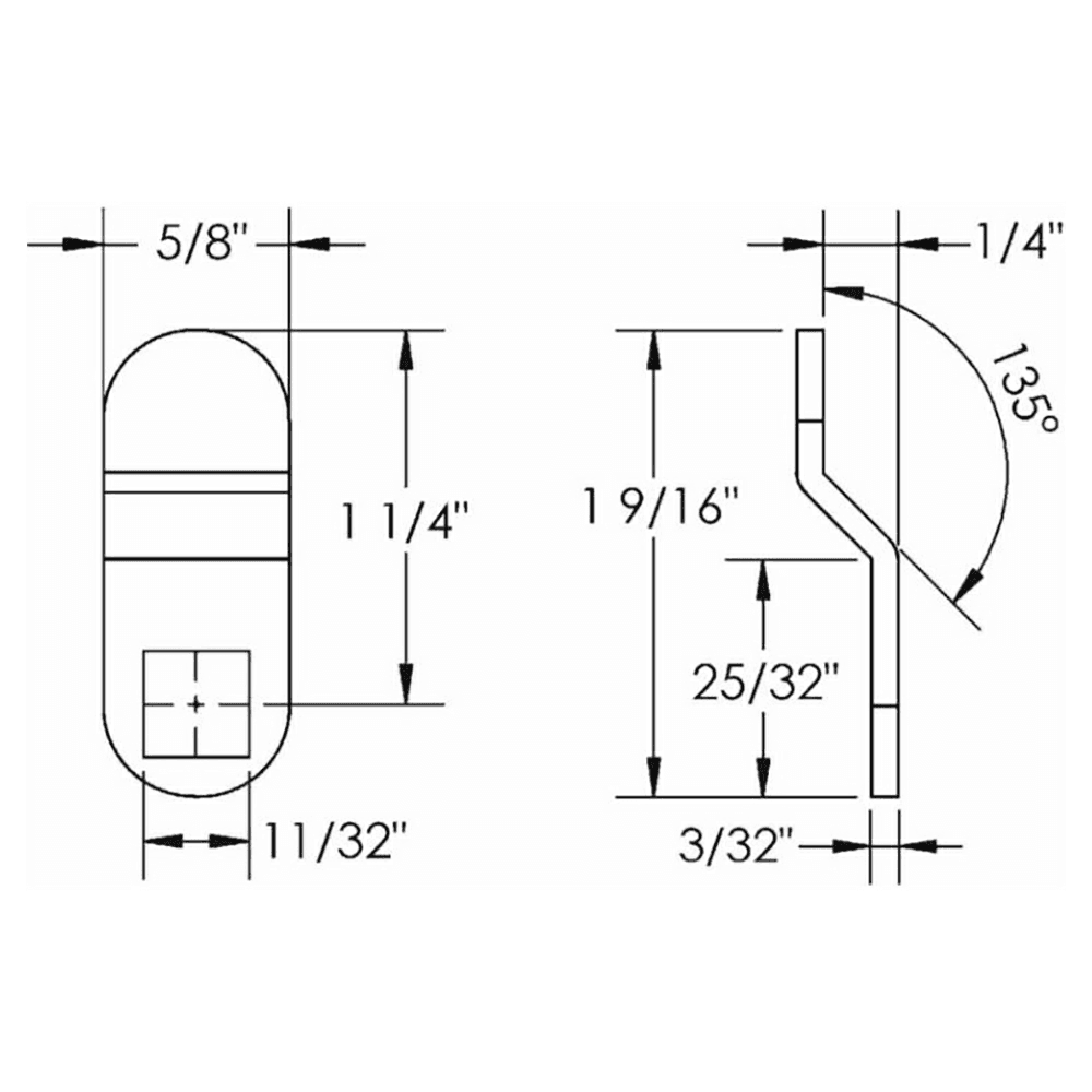 LCB 1-9/16" Pin Tumbler Offset Cam - Alt Image 1