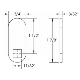 1-7/8" Pin Tumbler Straight Cam - Alt Image 1