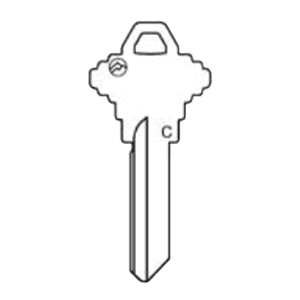 Schlage C Keyway Cylinder, Cut key for KA101 Main - Image