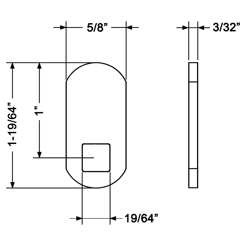 1-19/64" Disc Tumbler Straight Cam - Alt Image 1