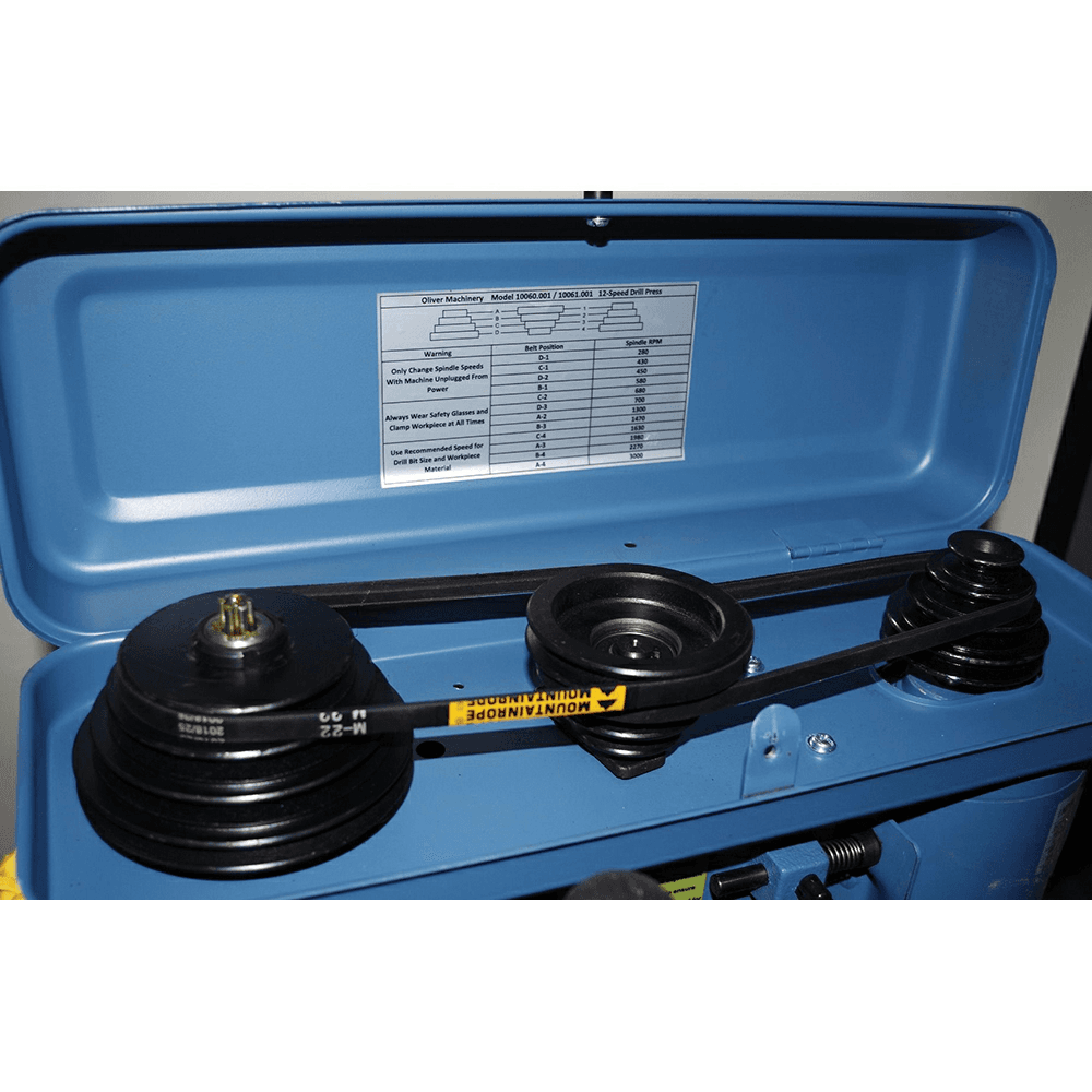 Oliver 17" 115V/1 Phase 3/4HP Swing Floor Drill Press Alt 4 - Image