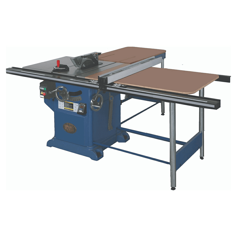 Oliver 10" 5HP/1 Phase Heavy-duty Professional Table Saw with Side Table/52" Rail Alt 1 - Image