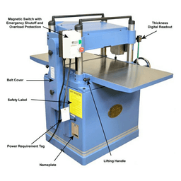 Oliver 20" 5HP/1 Phase Planer with Helical Cutterhead Alt 2 - Image