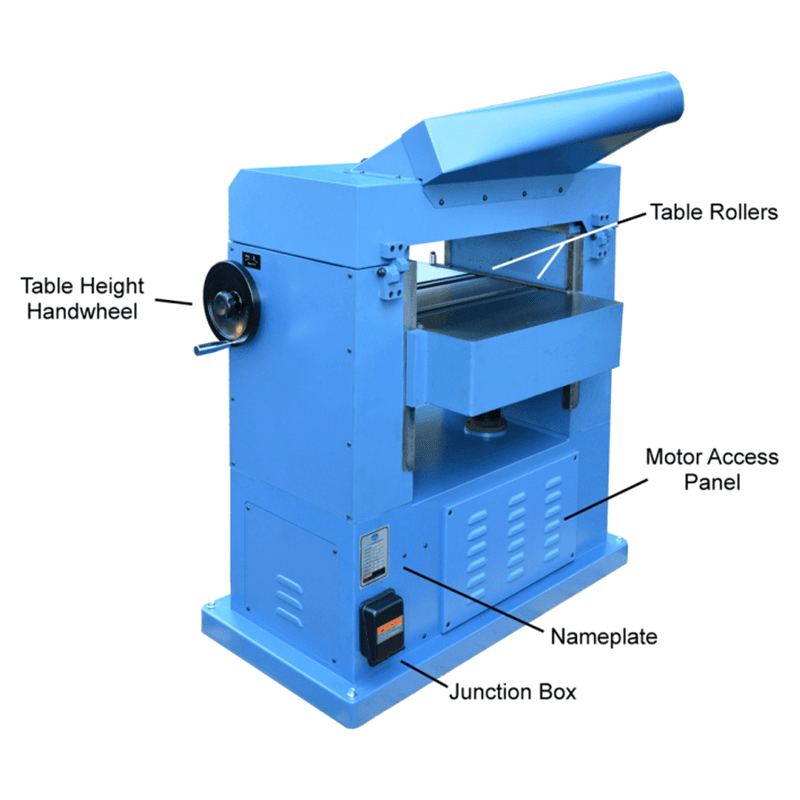 Oliver 22" Planer with Helical Cutterhead, 7.5HP/1 Phase Alt 3 - Image