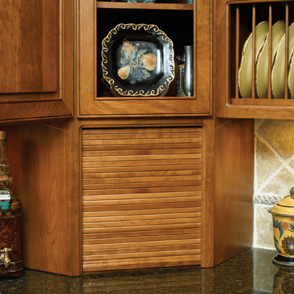 17" Solid Wood Corner Appliance Garage, Maple - Alt Image 1