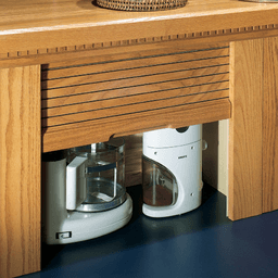 30" Solid Wood Straight Appliance Garage, Cherry - Alt Image 1