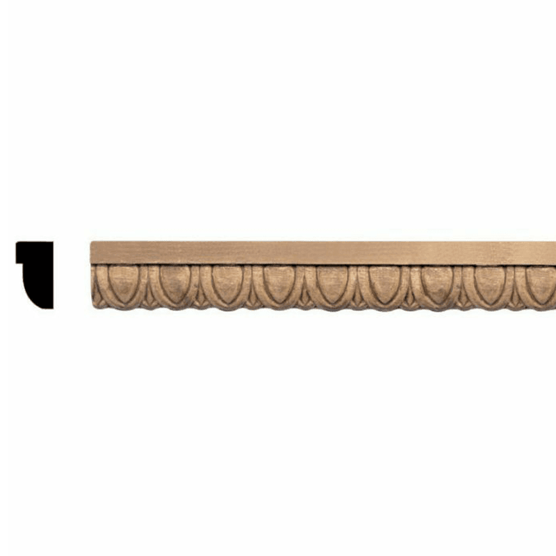 96&quot; x 1/2&quot; Embossed Moulding, Maple (4/box) - Main Image
