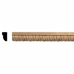 96" x 1/2" Embossed Moulding, Red Oak (4/box) - Main Image