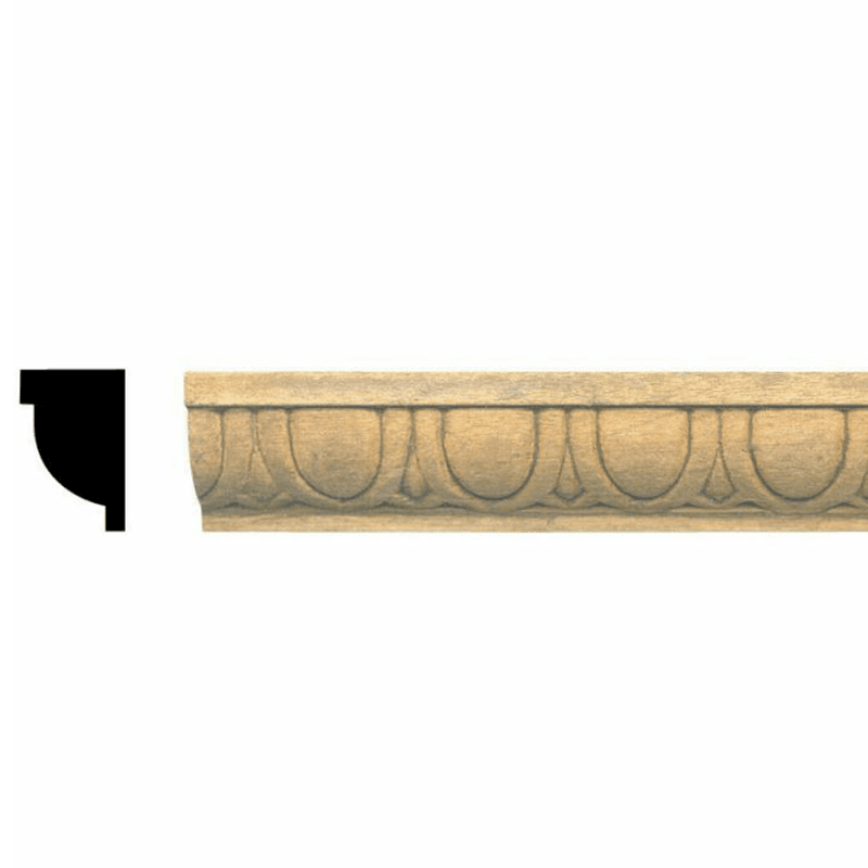 96" x 3/4" E023E Embossed Moulding, Cherry (4/box) - Main Image