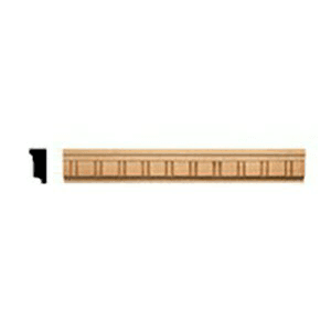 96" x 1/2" E024D Embossed Moulding, Red Oak (4/box) - Main Image
