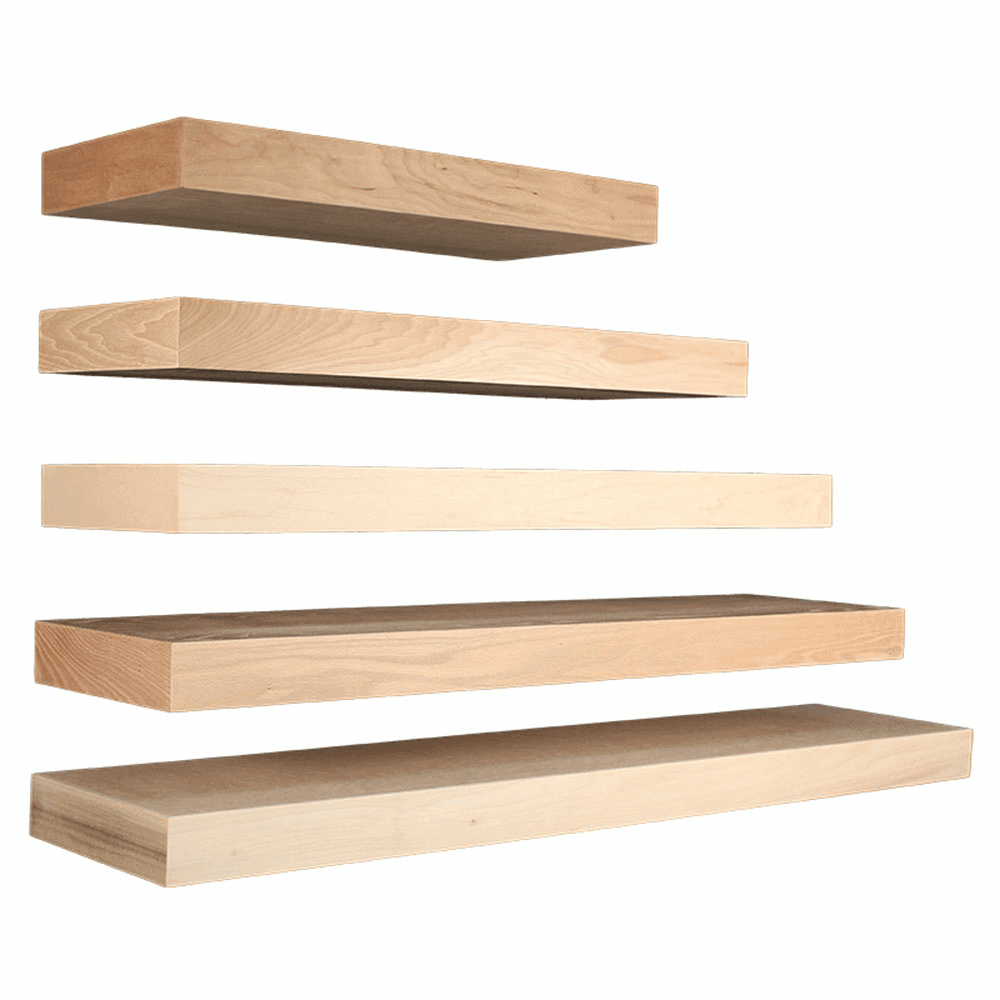 2-1/2" x 10" x 48" Floating Shelf, Rift White Oak Alt 1 - Image