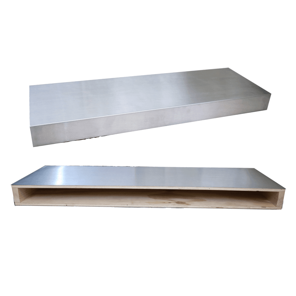 Functional storage for plates, glasses, and decor items with 2-1/2" thick shelves