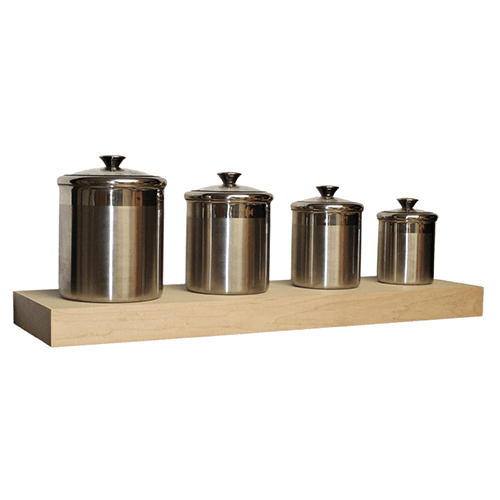 Beautifully Designed 2-1/2 x 10 x 36 Maple Finish Shelf by Omega National