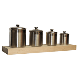 Beautifully Designed 2-1/2 x 10 x 36 Maple Finish Shelf by Omega National